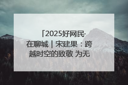 2025好网民·在聊城｜宋建果：跨越时空的致敬 为无名烈士“正名”